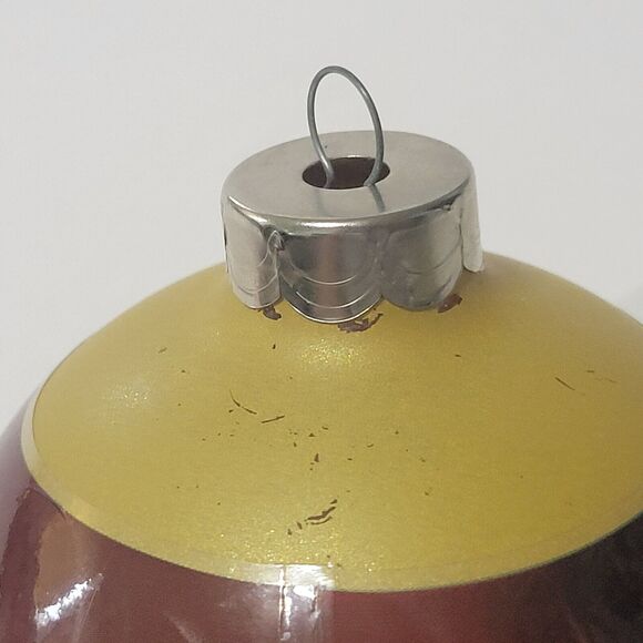 Vintage 1999 Disney Winnie The Pooh A Christmas To Remember Ornament Glass Ball - Picture 7 of 8